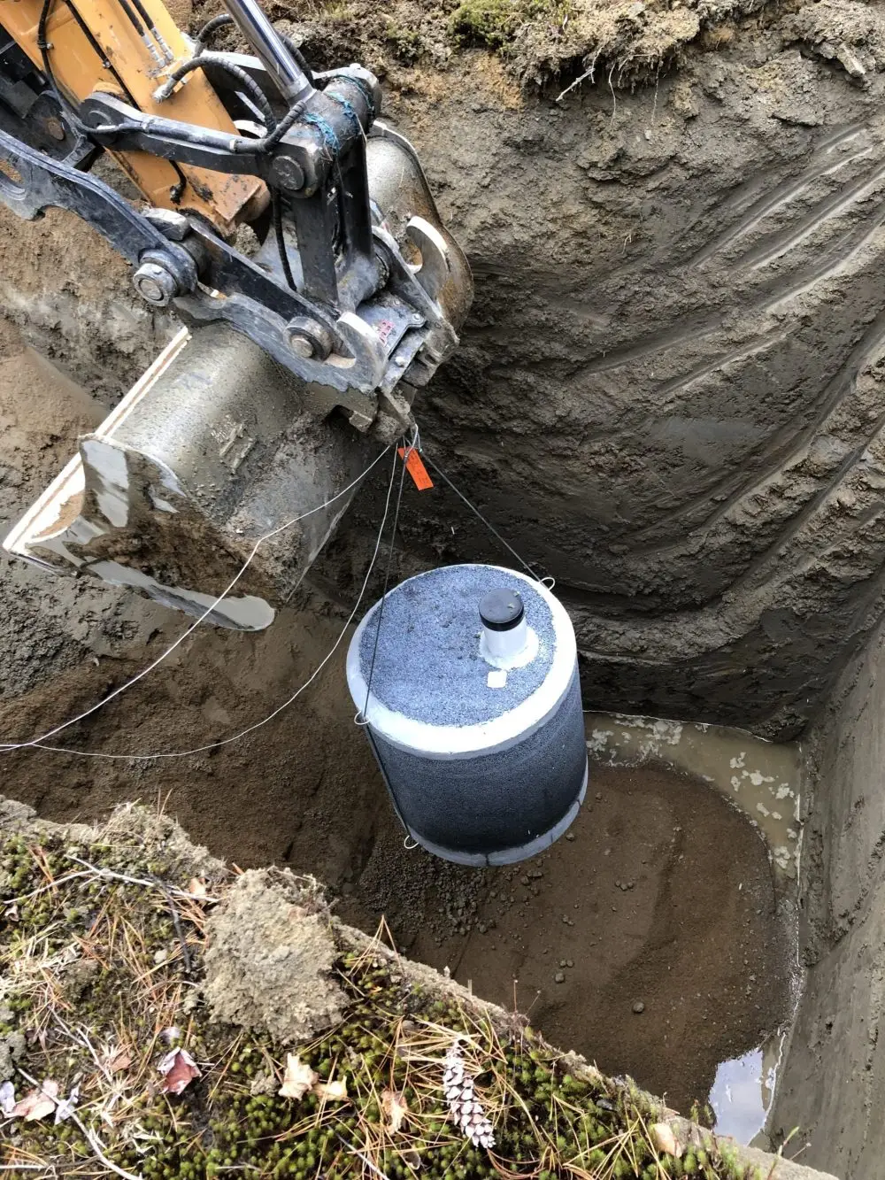 Installation d'un puits de Gélinite