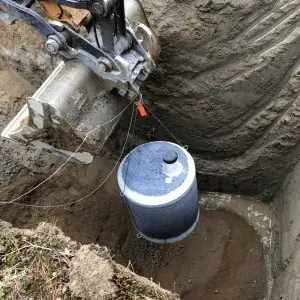 Installation d'un puits de Gélinite